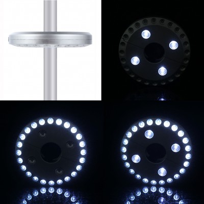EcoGecko Patio LED Umbrella Pole Lights with Adjustable Brightness   